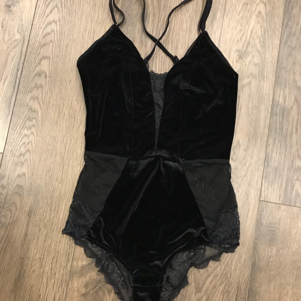 black lace bodysuit